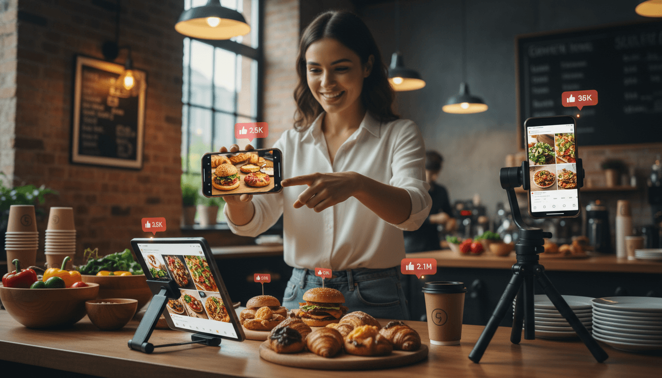 TikTok food accounts posting simultaneously to create the everywhere effect