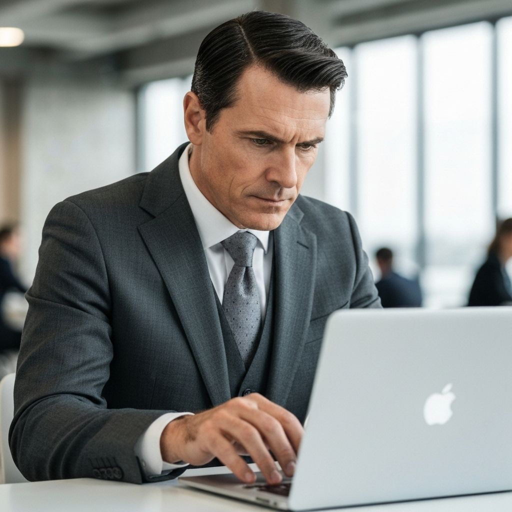 Professional marketer managing ad campaigns
